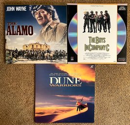 LaserDiscs - John Wayne In The Alamo, Dune Warriors, The Boys In Company C