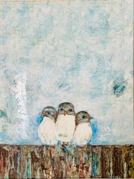 Pier 1 Diane Ackers Trio Of Birds Artwork