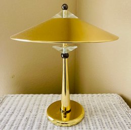 Mid Century Golden Table Lamp