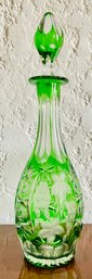 Crystal Green Decanter