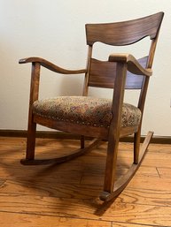 Wooden Wide Back Rocking Chair