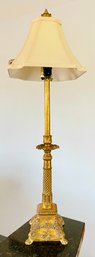 Ornate Gold Tone Table Lamp