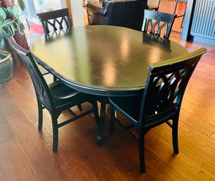 Pier 1 Imports Wooden Dining Table With 4 Chairs