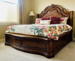 Pulaski King Bed San Mateo California Sleigh Bed- NO MATTRESS