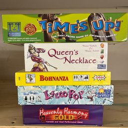 Games - Times Up, Bohnanza, Queens Necklace