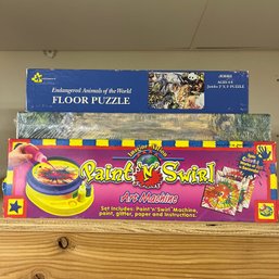 Puzzles And Swirl Art Machine