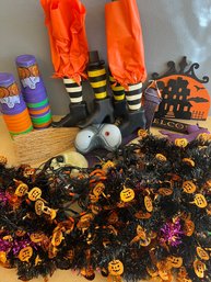 Halloween Decor- Lights, Garland, Cups