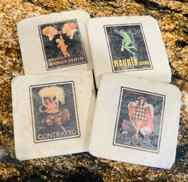 Stone Coasters With Printed Images