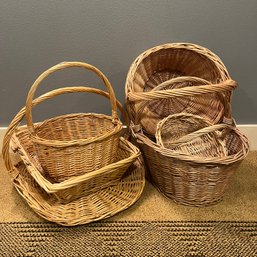 6 Large Wicker Baskets