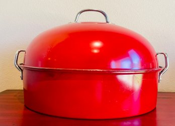 Red Stovetop Roaster