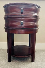 The Bombay Company Two Drawer Round Side Table