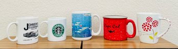Set Of 5 Mugs - Claude Monet, Starbucks, Cape Cod & More!