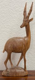 Wood Carved Oryx Figurine