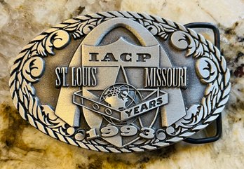 Vintage IACP St. Louis Missouri International Assn Chiefs Police Belt Buckle