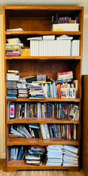 Tall Wood Multi Shelf Bookshelf