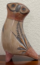Hand Painted Mexican Owl Figurine