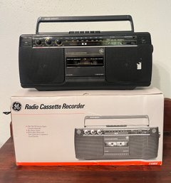 Vintage GE Radio Cassette Recorder In Original Box