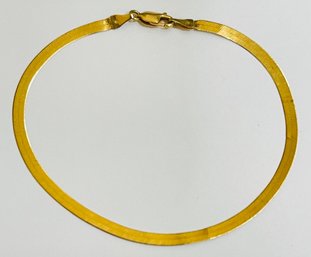 14K Gold Herringbone Bracelet