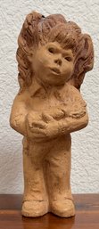 Lee Bortin Originals Girl Figurine With Raggedy Doll