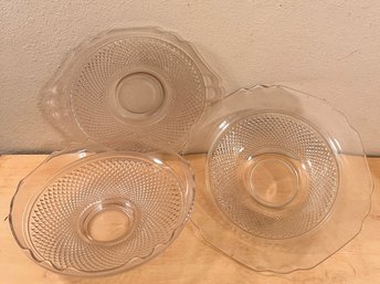 Cambridge Glass Serving Bowls And Platter