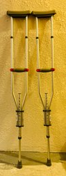 Pair Of Walgreens Adult Crutches