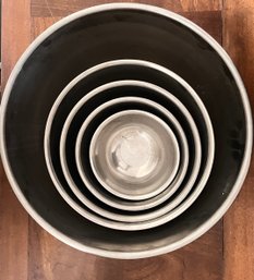 Set Of 5 Stainless Steel Mixing Bowls