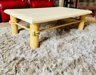 Light Colored Wood Coffee Table