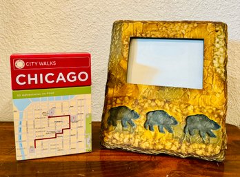 Chicago City Walks Game And Bears Picture Frame