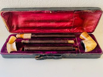 Vintage Arthur  Schneider  Tobacco Pipe In Case