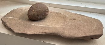 Artifact Corn Grinding Stone Set Mano And Metate