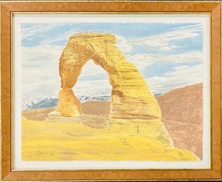 Delicate Arch Watercolor By Forsyth 1987