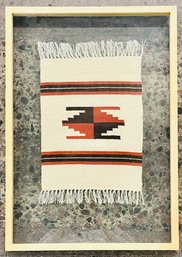 Framed Small Navajo Wool Rug