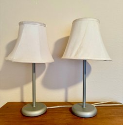 Two Minimal Standing Desk Lamps