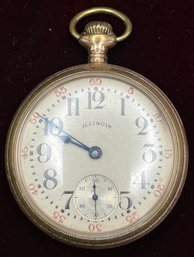 Illinois Watch Co. Model 6/89 Pocket Watch With Philadelphia Crown 10K/20YR Case