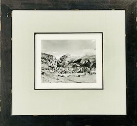 Laura Gilpin Santa Fe Artist  First Town- Creede Colorado- Black And White Silverprint Photograph