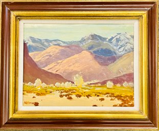 Krehm Oil On Board Mt Landscape Original