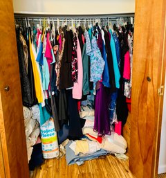 Entire Closet Rack With Everything Beneath