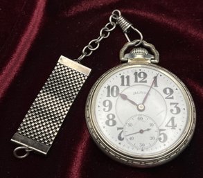 Illinois Watch Co. Model 14/Type II Bunn Special Pocket Watch With Wadsworth 10K Gold Filled Case