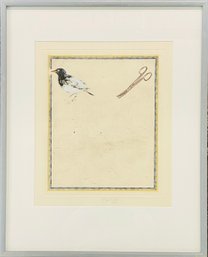 Ronald Saff  'Bird'  Hand Colored Etching 11 Of 12