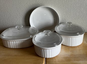 Corningware Set Of Four (4) Baking Dishes