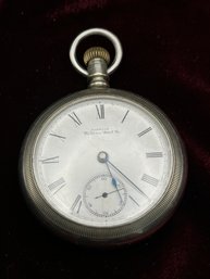 Waltham Watch Co. Model 1883/no. 1 Pocket Watch With Dueber Silverine Case