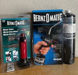 Two (2) Bernz-o-matic Torches - One Micro Torch And One Larger - NIB