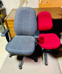 Two Cushion Office Chairs