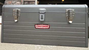 LOADED Craftsmen Metal Tool Box With Removable Tray, Includes Screwdrivers, Wrenches, And MORE!