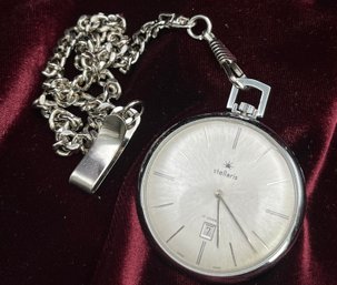 Stellaris Modern Pocket Watch With Fob