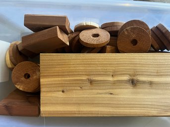Wood For Projects And Fun! Round And Rectangular Blocks For Crafts And Projects