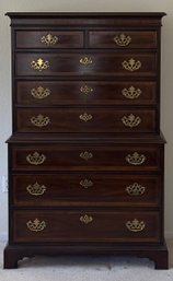 7 Drawer Chippendale Style Solid Wood Tall Dresser