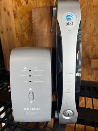 AT&T Home Internet Router With Belkin Battery Backup