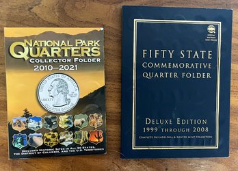 Pair Of 50 State And National Park Quarter Collection Almost Full