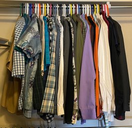 Large Variety Of Men's Dress Shirts Size: Medium-Large